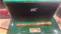 Penna Montblanc in Acciaio placcato oro giallo MONTBLANC PETER I THE GREAT
